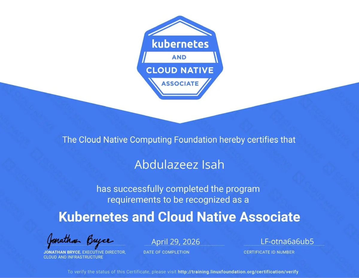 Kubernetes and Cloud Native Associate